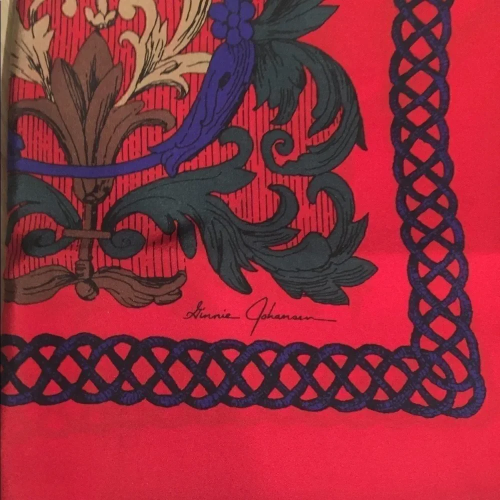 Vintage Ginnie Johansen silk scarf
